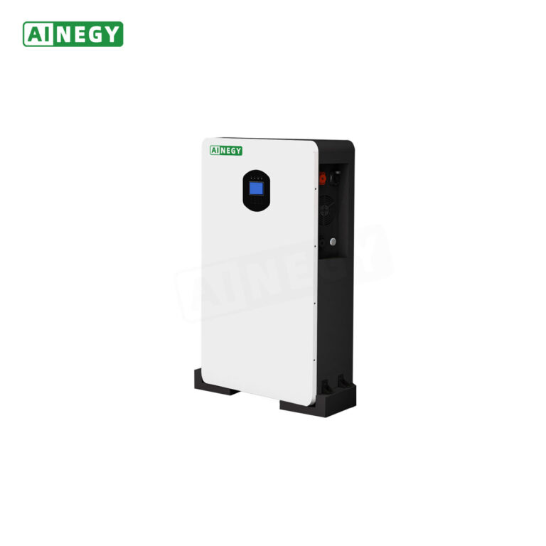 AINEGY All in one inverter and battery complete solar system standing or powerwall for home